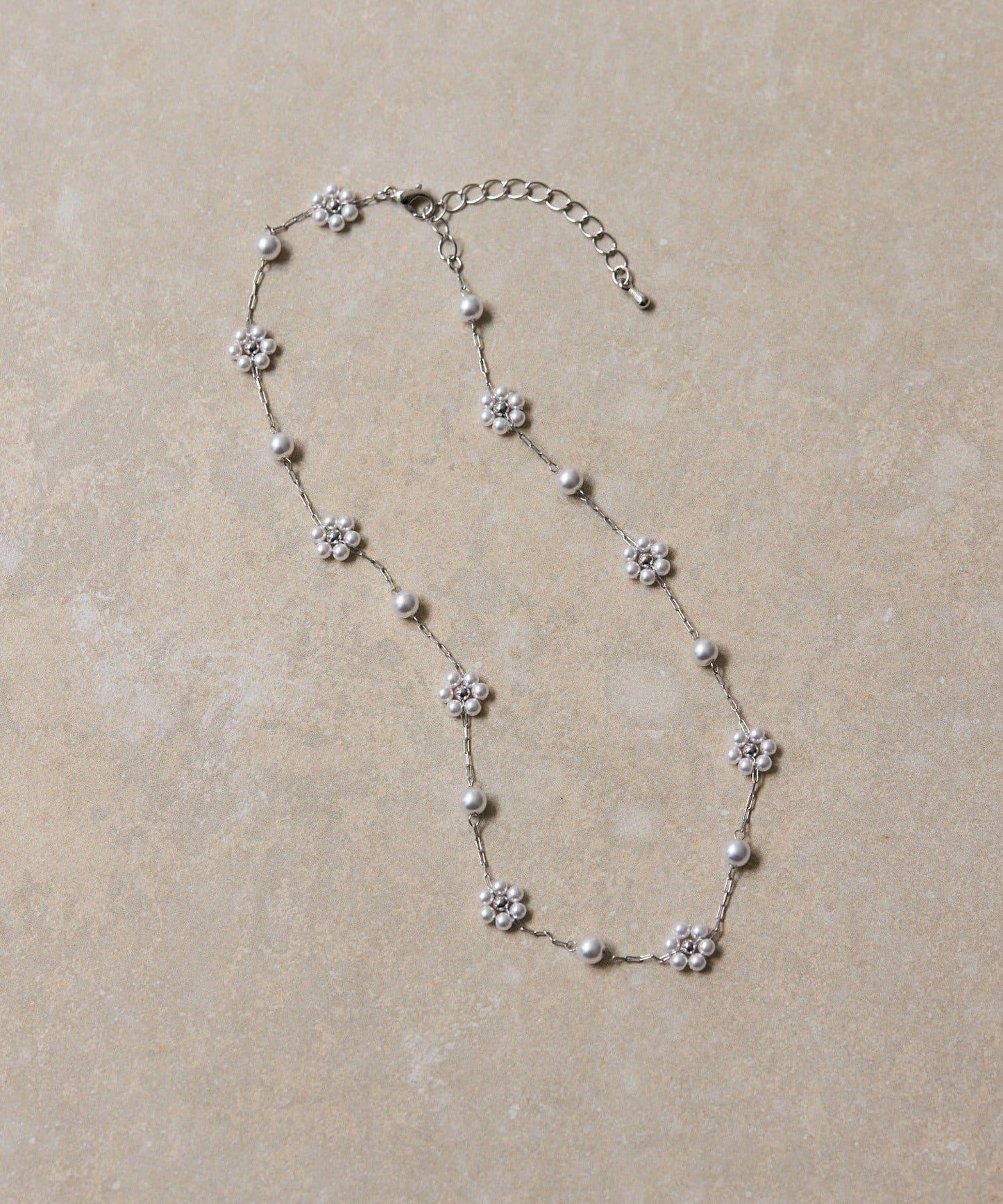 花朵珍珠項鍊