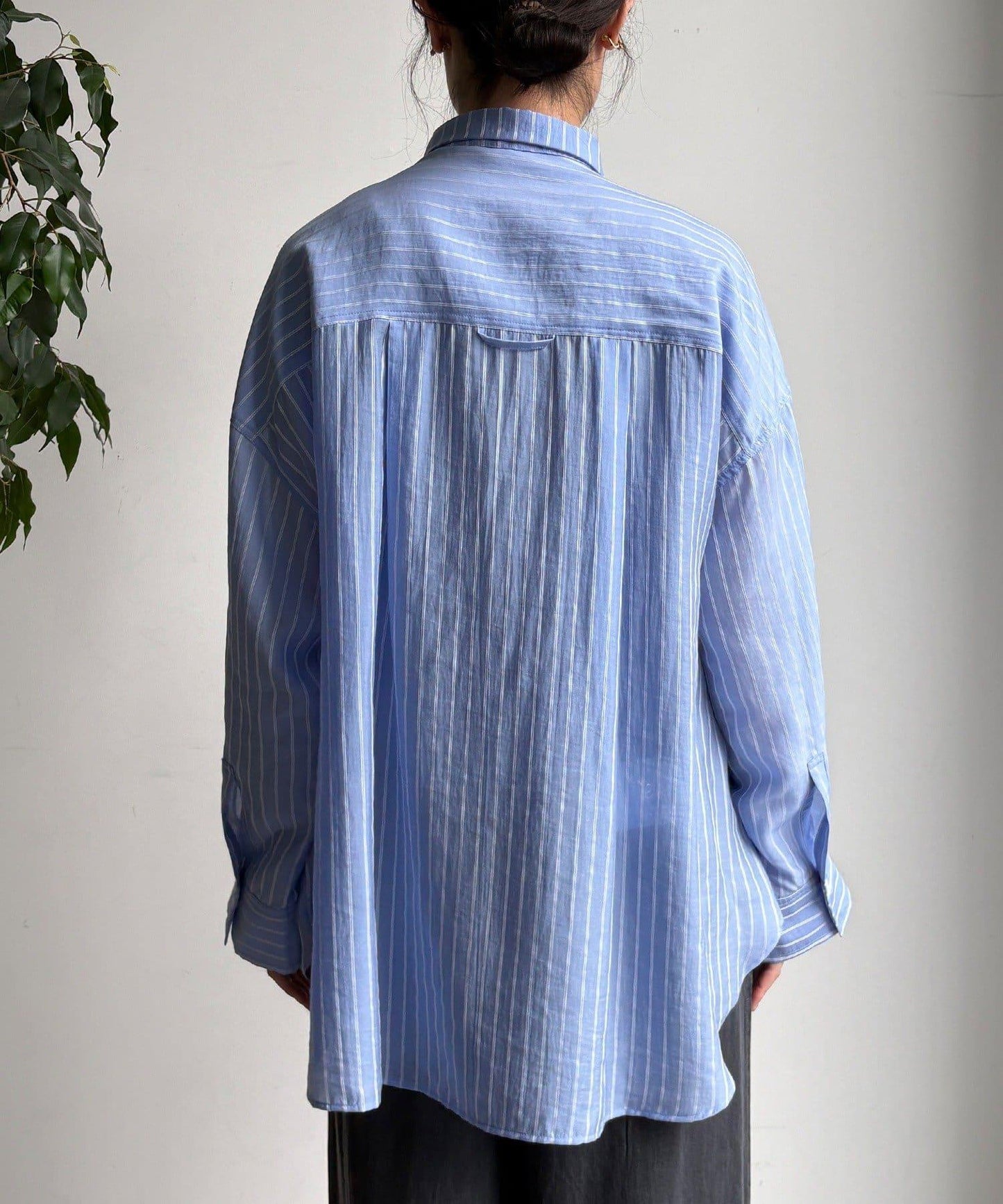 多穿法條紋設計襯衫