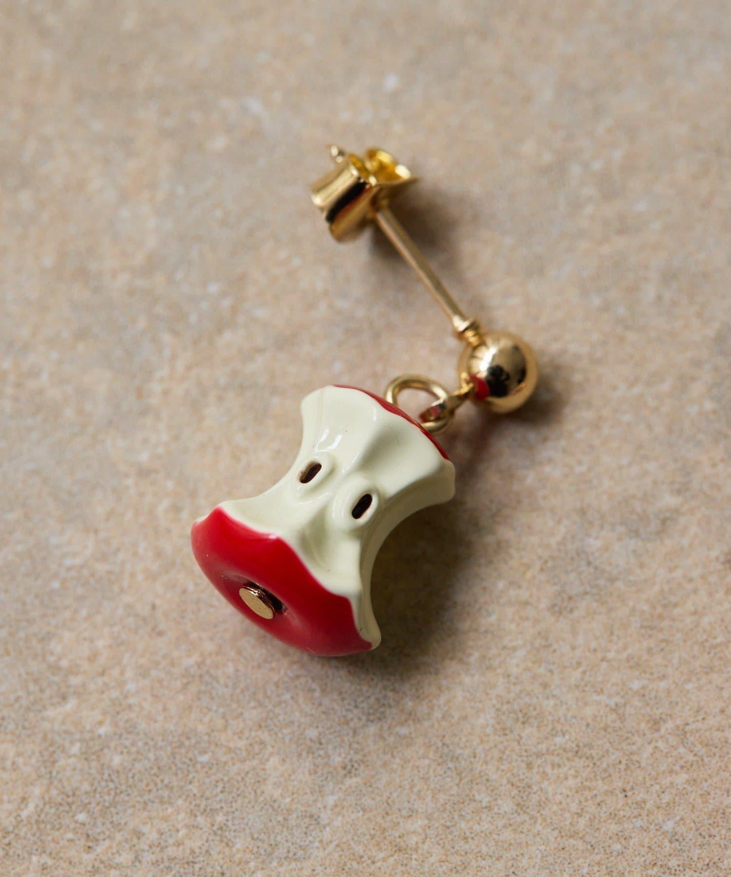 咬痕蘋果造型 耳環