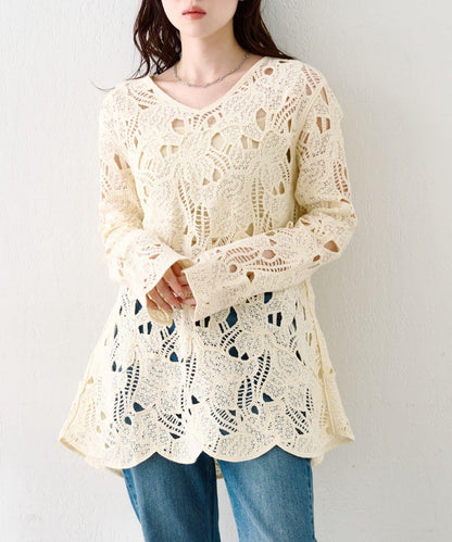 鏤空蕾絲迷你連衣裙