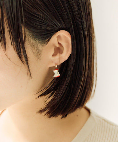 咬痕蘋果造型 耳環