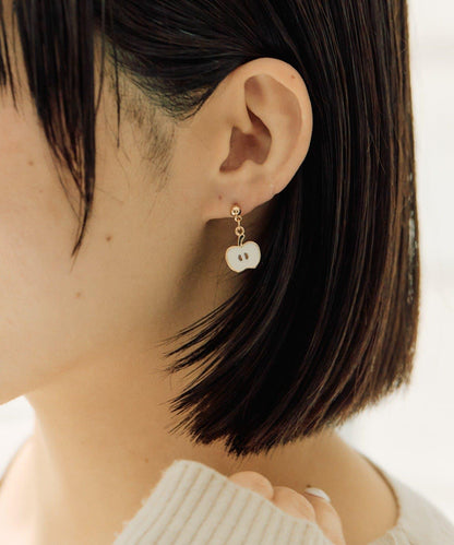 咬痕蘋果造型 耳環