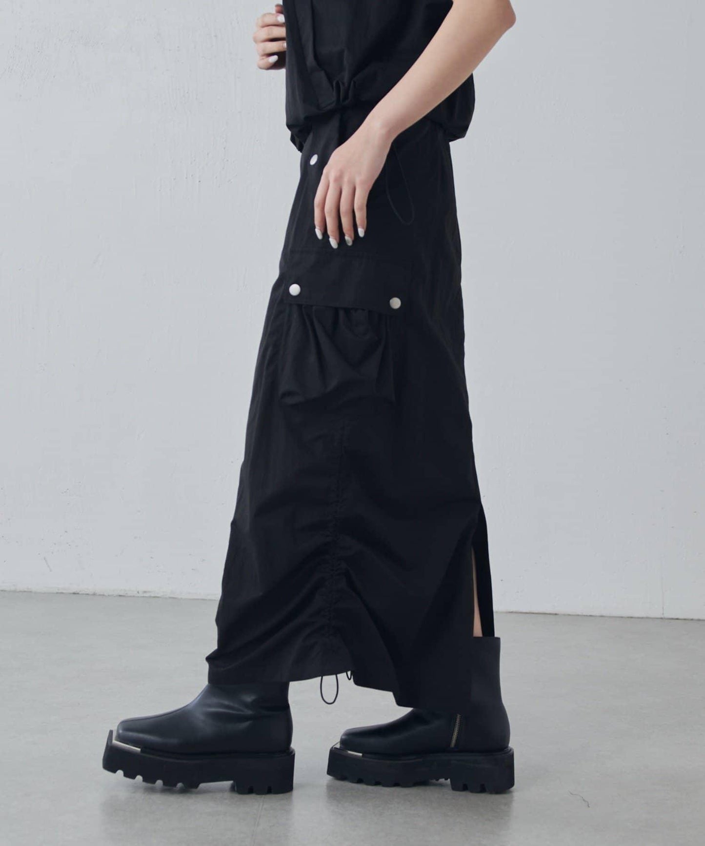 可成套搭配 抽繩工裝半身裙