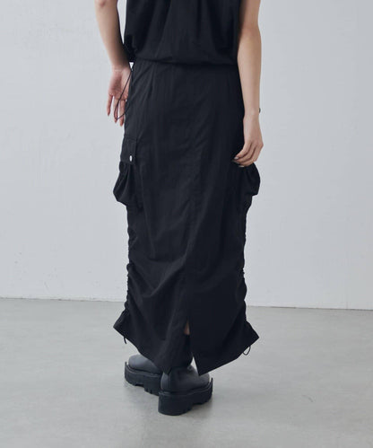 可成套搭配 抽繩工裝半身裙