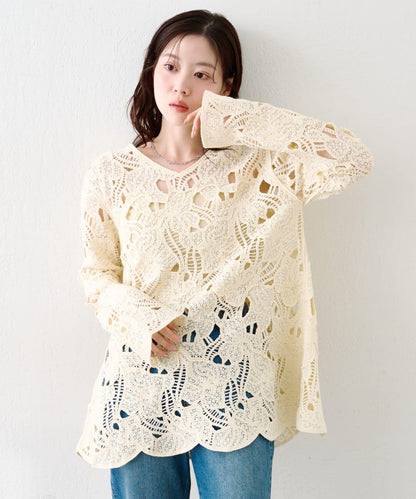 鏤空蕾絲迷你連衣裙