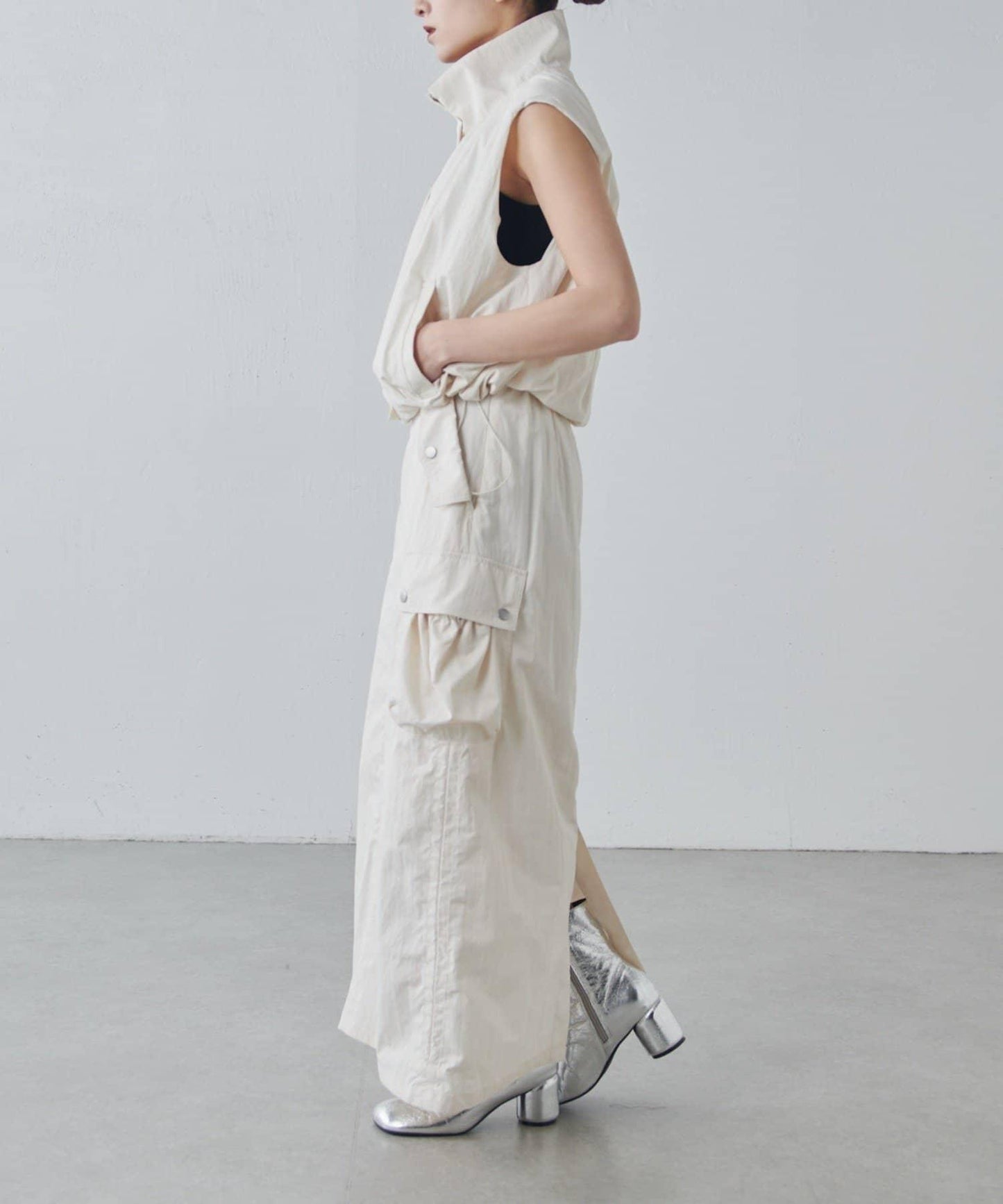 可成套搭配 抽繩工裝半身裙