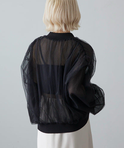 網紗蓬鬆設計 短外套