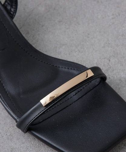 腳踝綁帶設計涼鞋