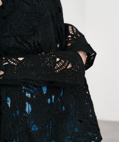 鏤空蕾絲迷你連衣裙