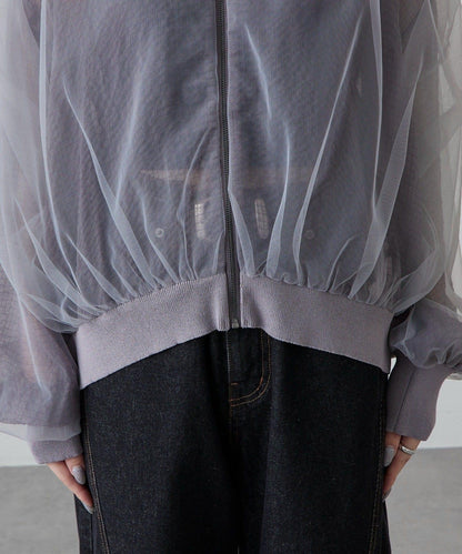 網紗蓬鬆設計 短外套