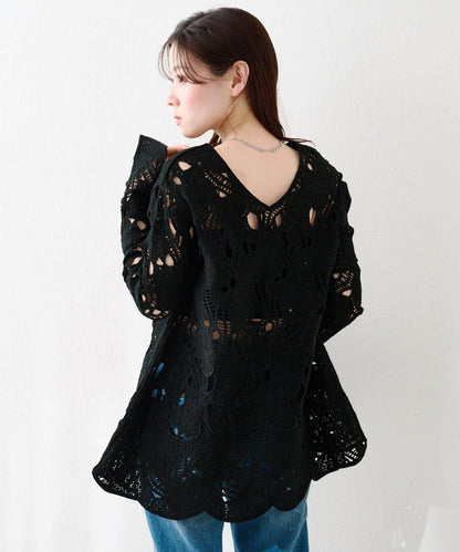 鏤空蕾絲迷你連衣裙