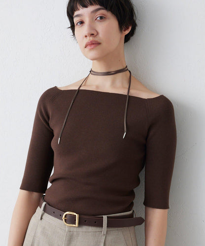 THE PAUSE 露肩半袖套頭上衣
