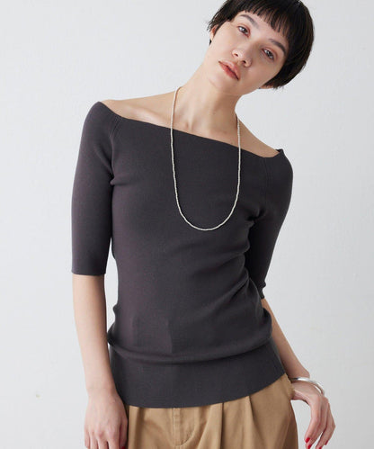 THE PAUSE 露肩半袖套頭上衣