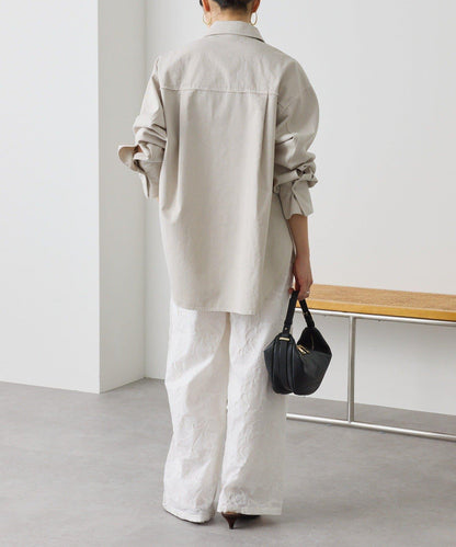 可成套搭配 水洗染棉斜紋 襯衫