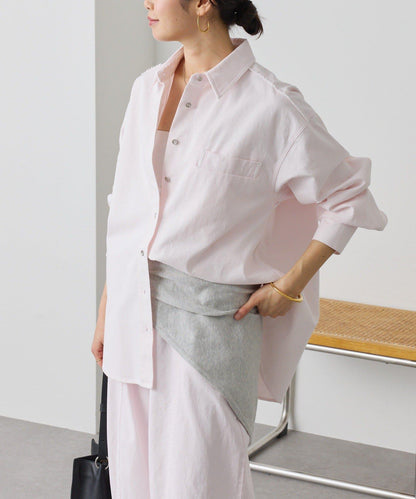 可成套搭配 水洗染棉斜紋 襯衫