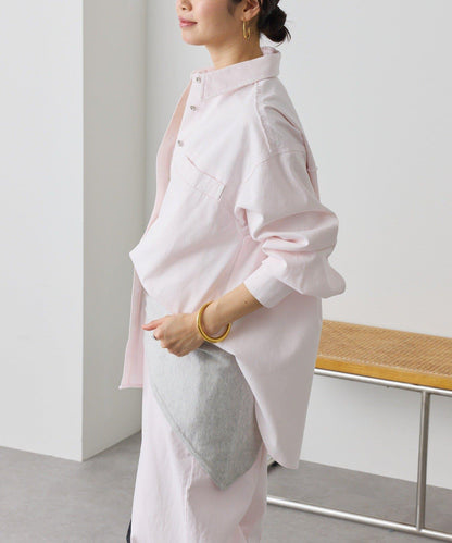 可成套搭配 水洗染棉斜紋 襯衫
