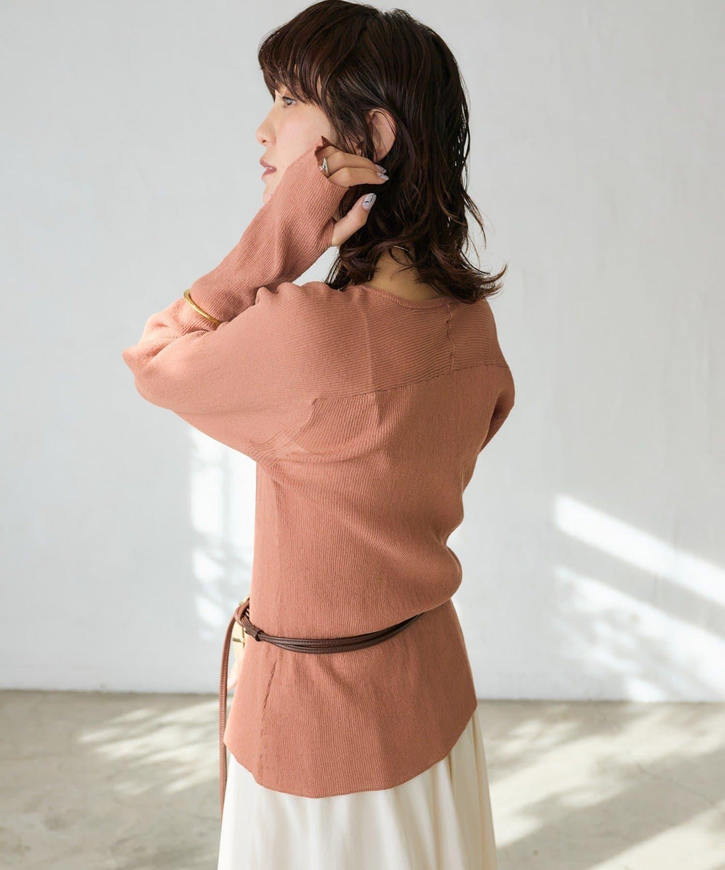 隨性風 拉鍊羅紋 針織開衫