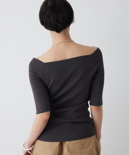 THE PAUSE 露肩半袖套頭上衣