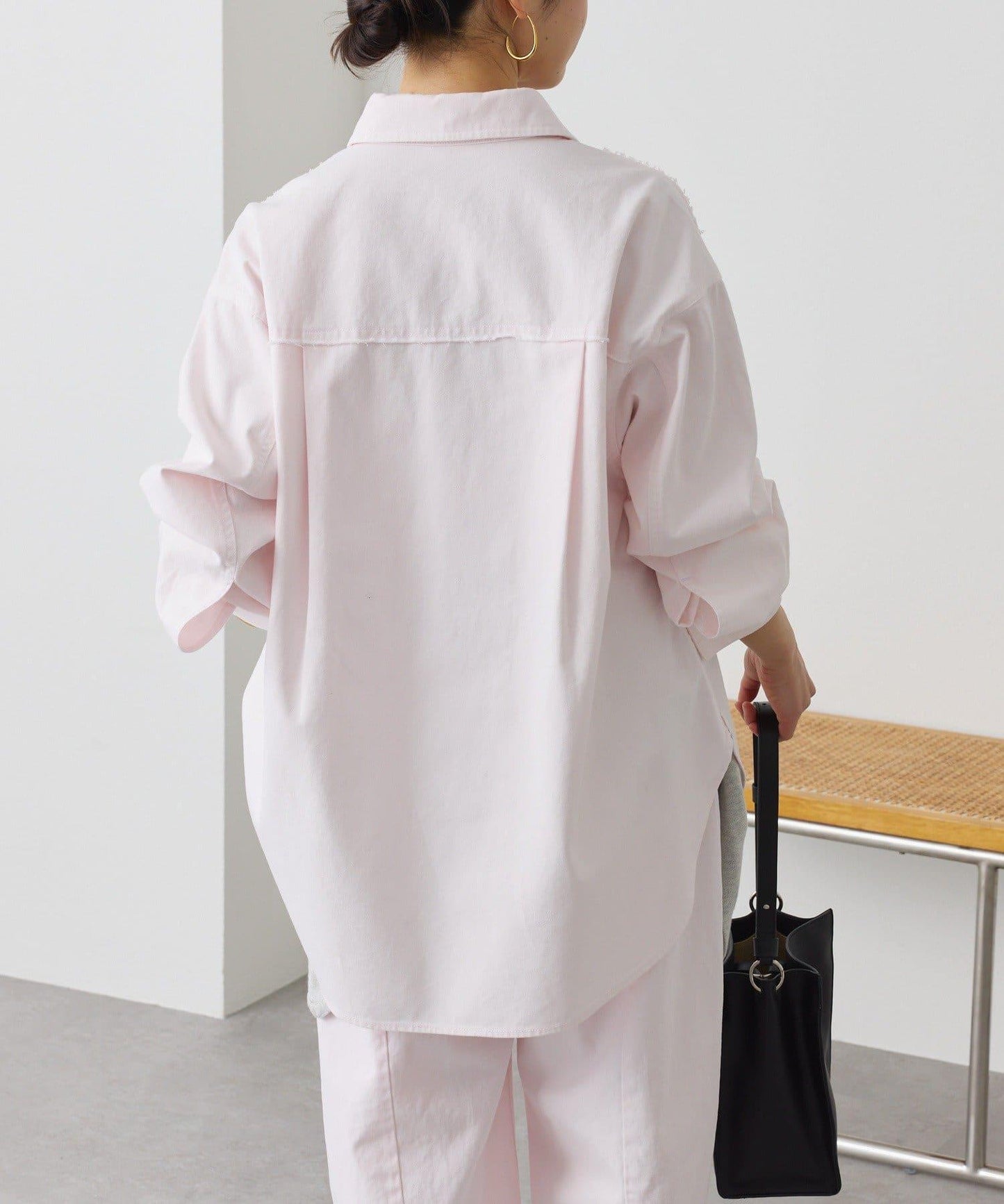 可成套搭配 水洗染棉斜紋 襯衫