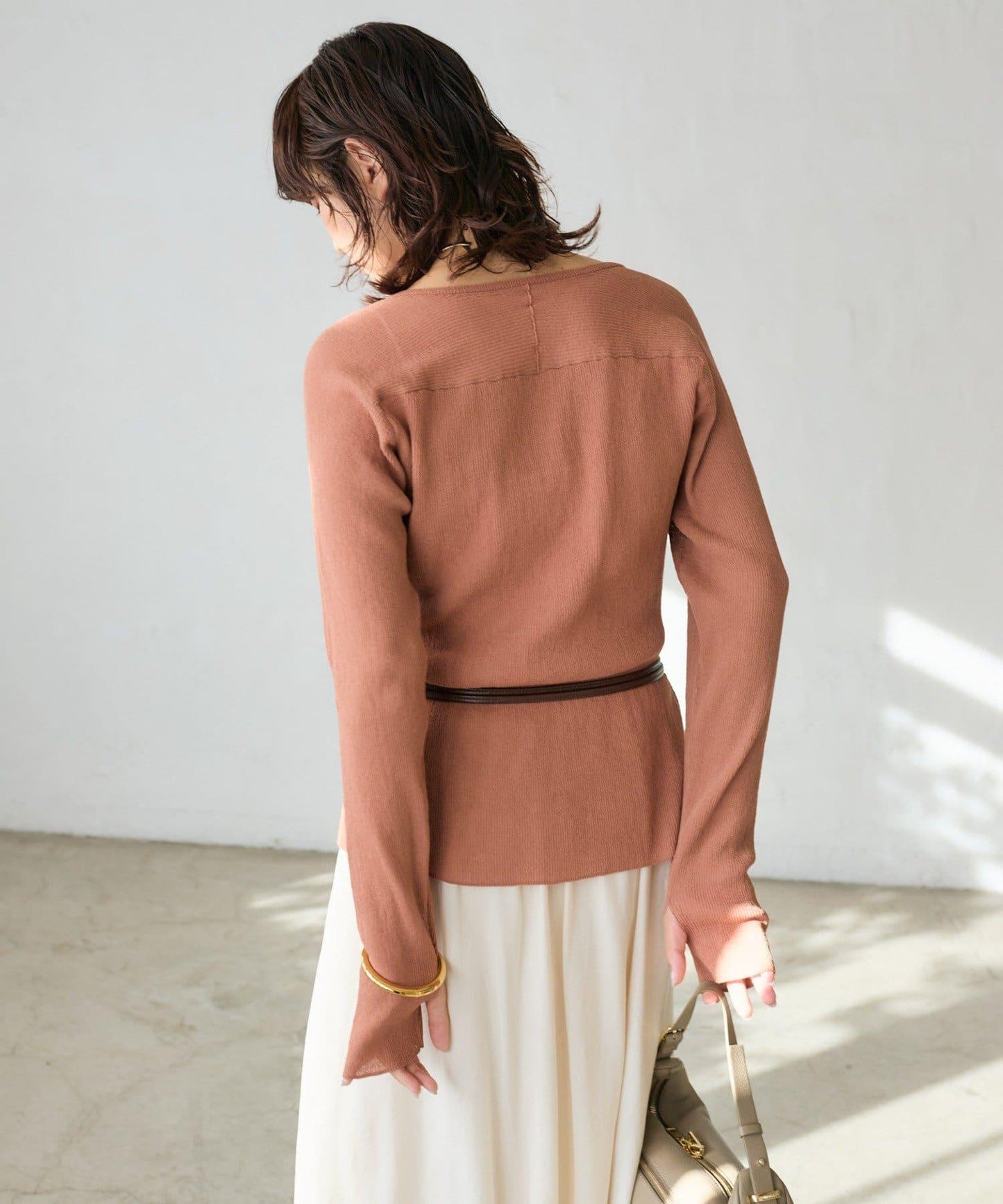 隨性風 拉鍊羅紋 針織開衫