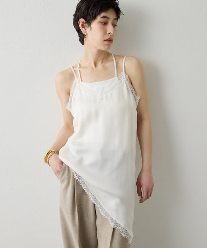THE PAUSE 蕾絲鑲邊吊帶上衣