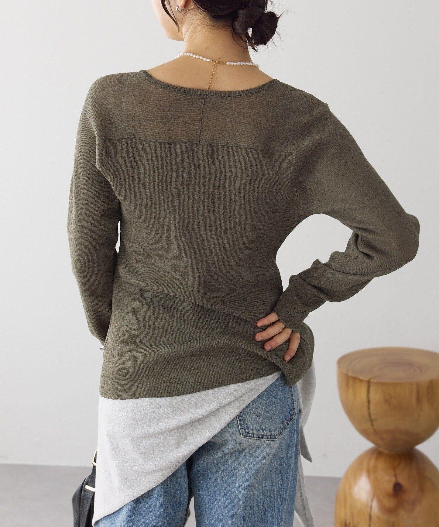 隨性風 拉鍊羅紋 針織開衫