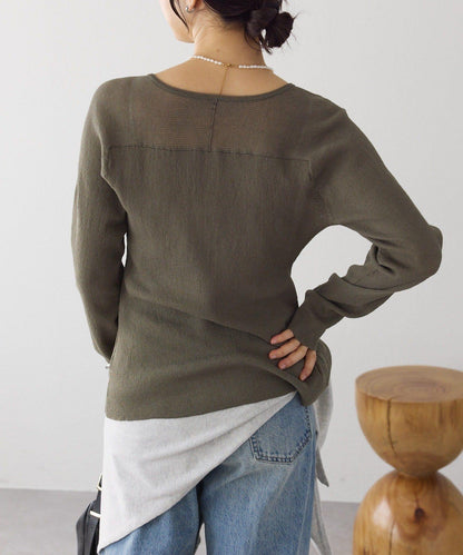 隨性風 拉鍊羅紋 針織開衫