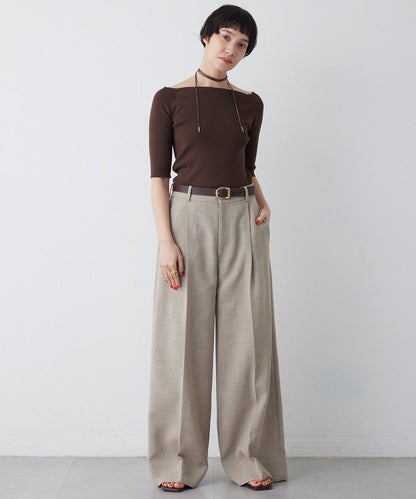 THE PAUSE 露肩半袖套頭上衣