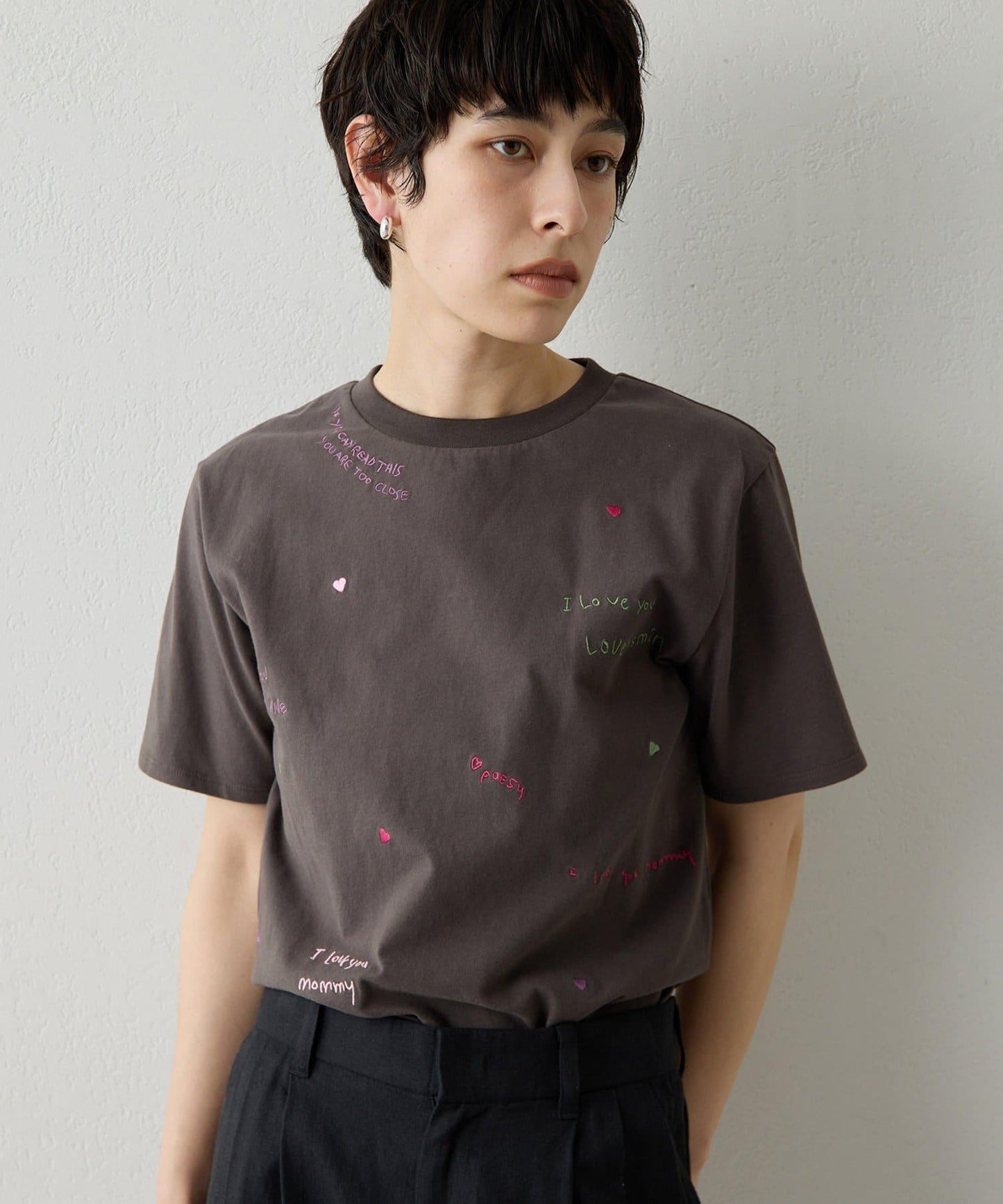 THE PAUSE 刺繡T恤