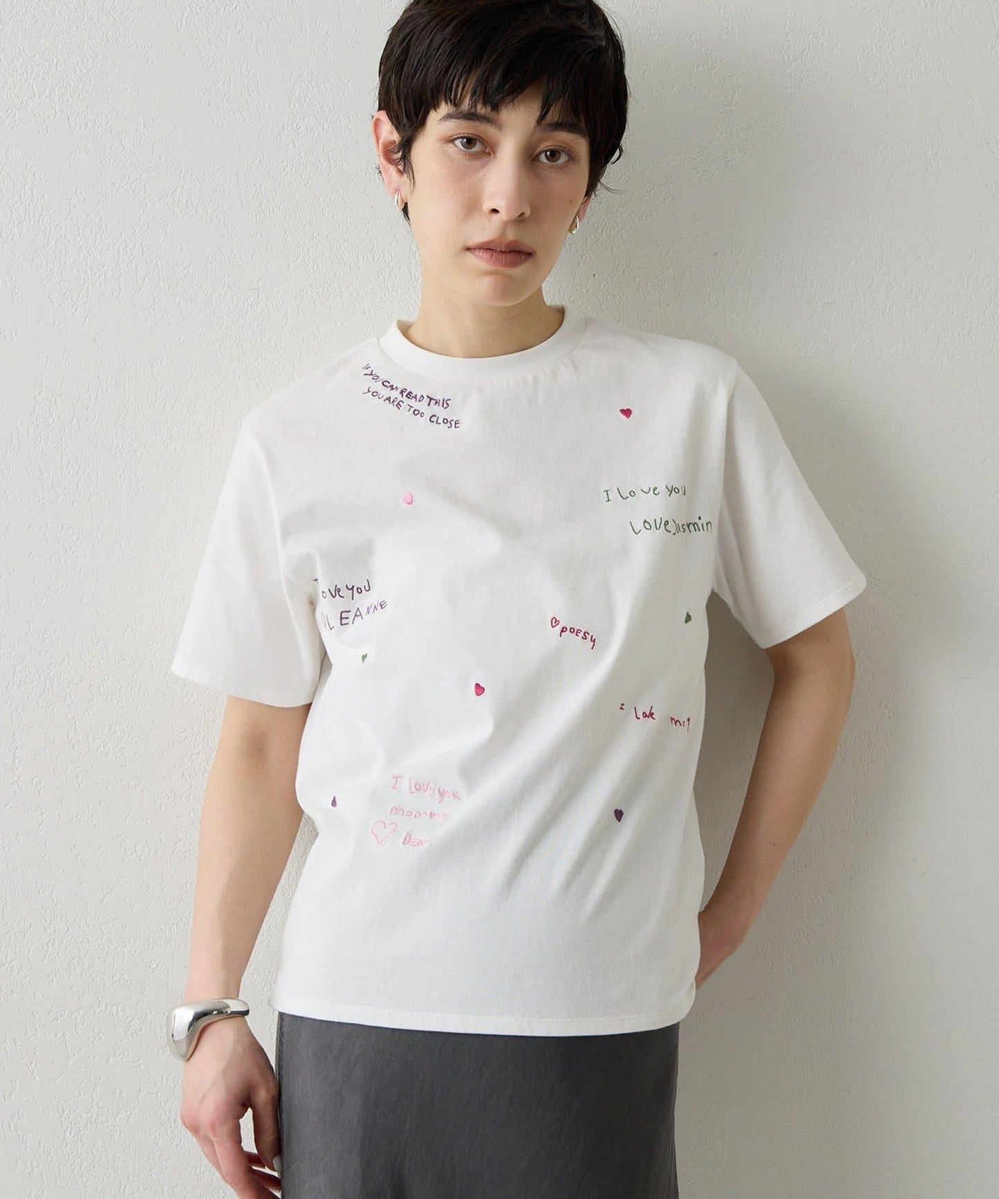 THE PAUSE 刺繡T恤