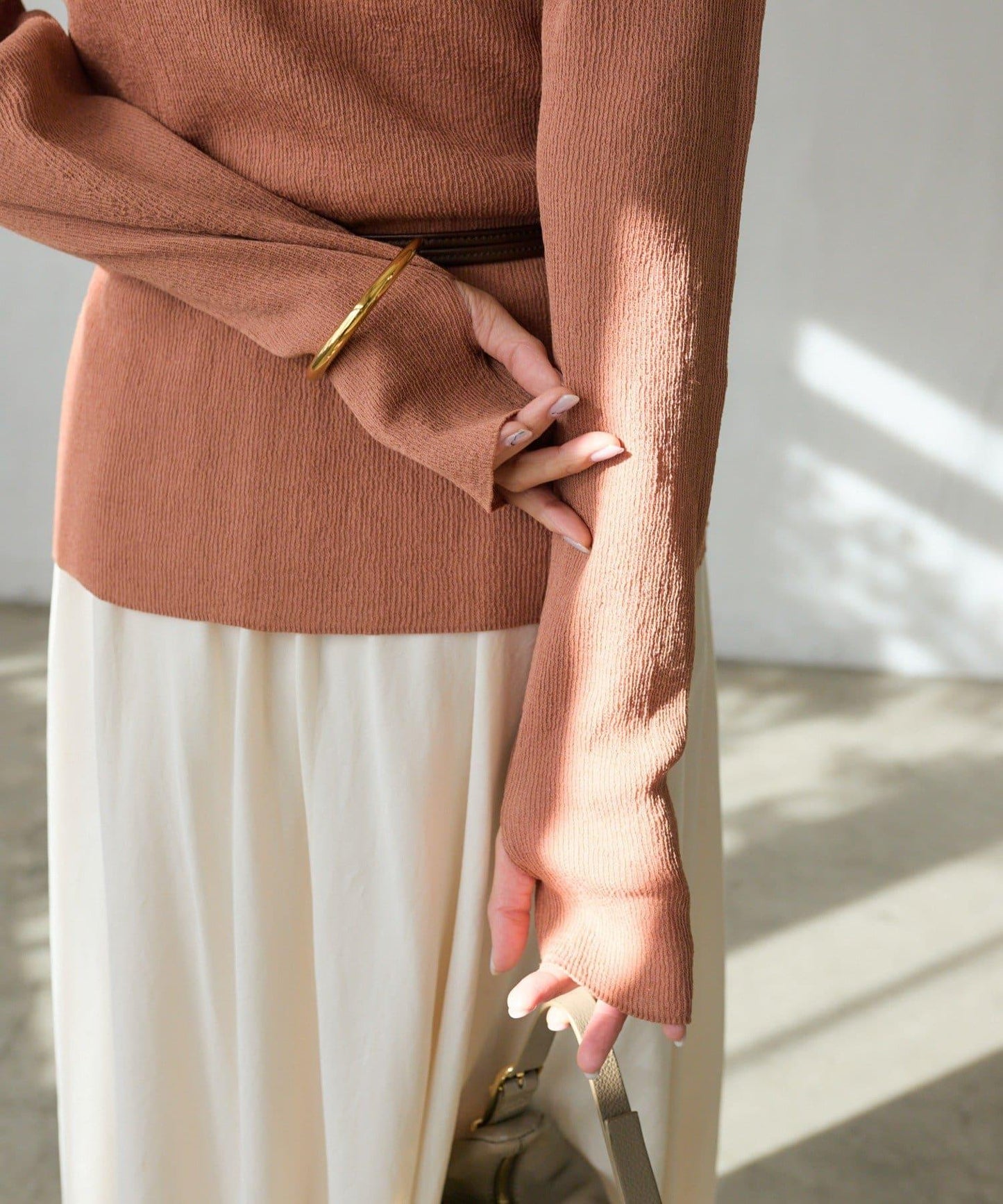 隨性風 拉鍊羅紋 針織開衫