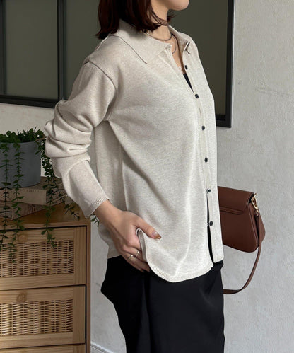 帶領清爽針織開衫