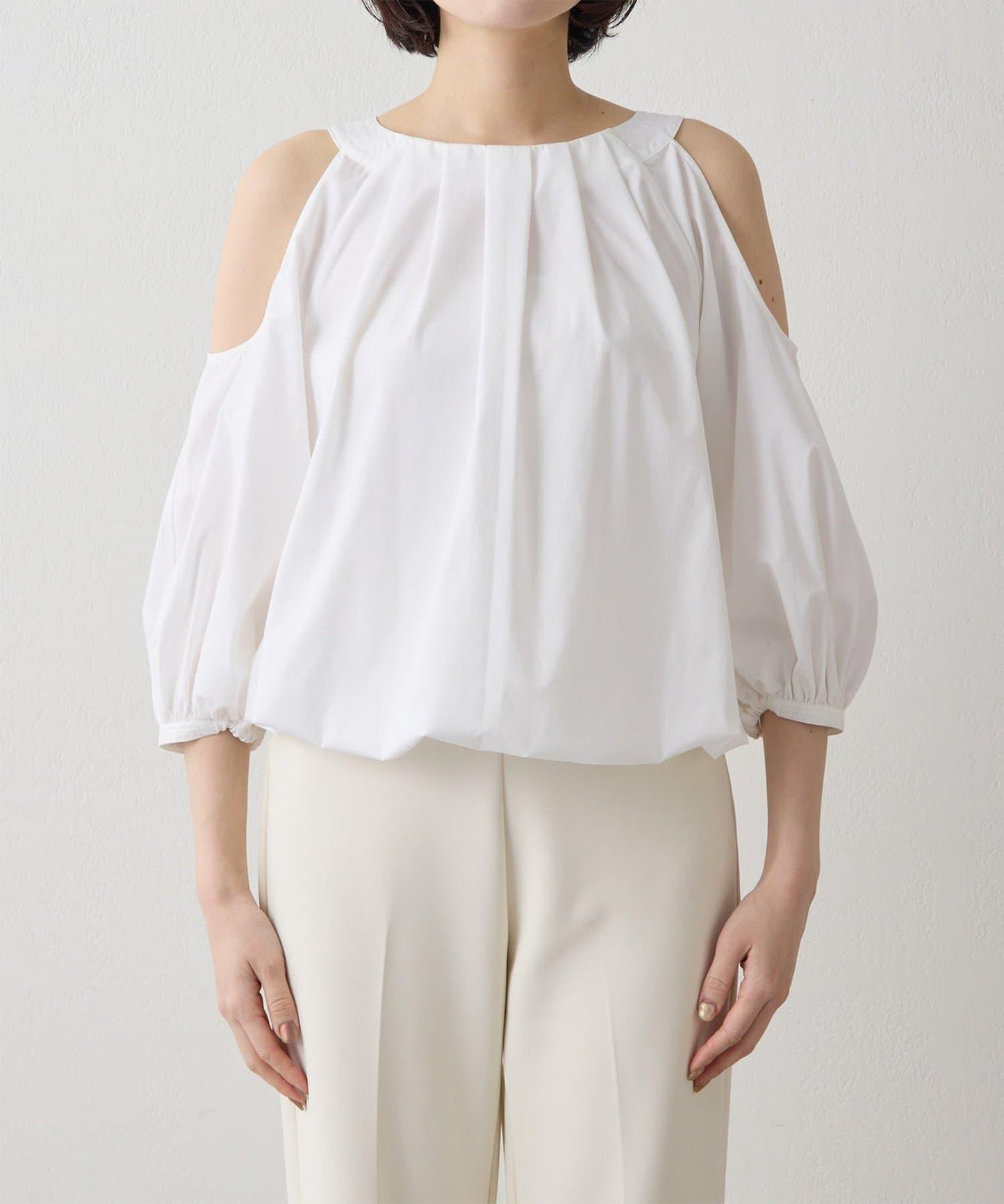 THE PAUSE 露肩設計襯衫