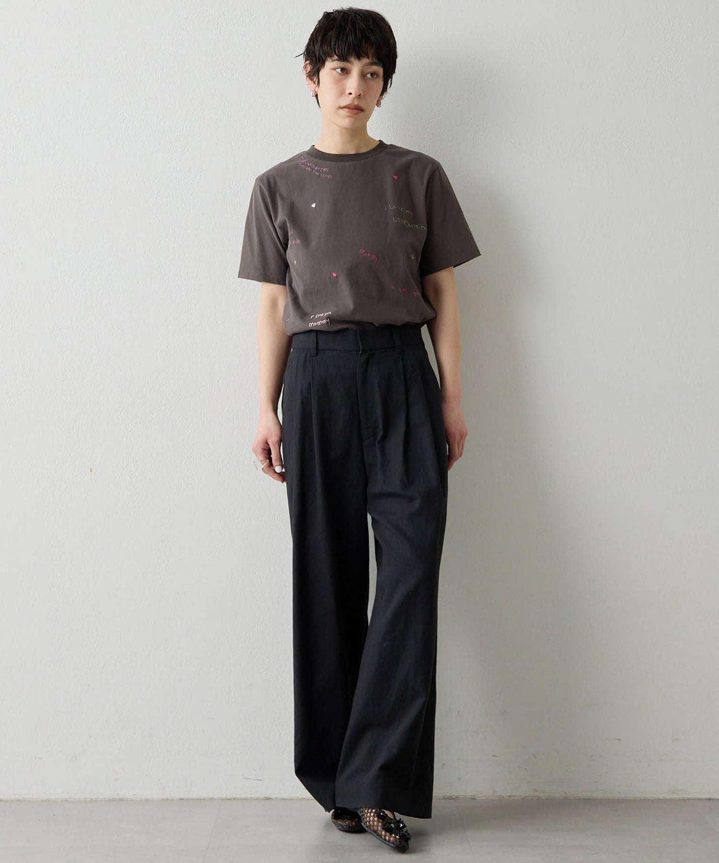 THE PAUSE 刺繡T恤