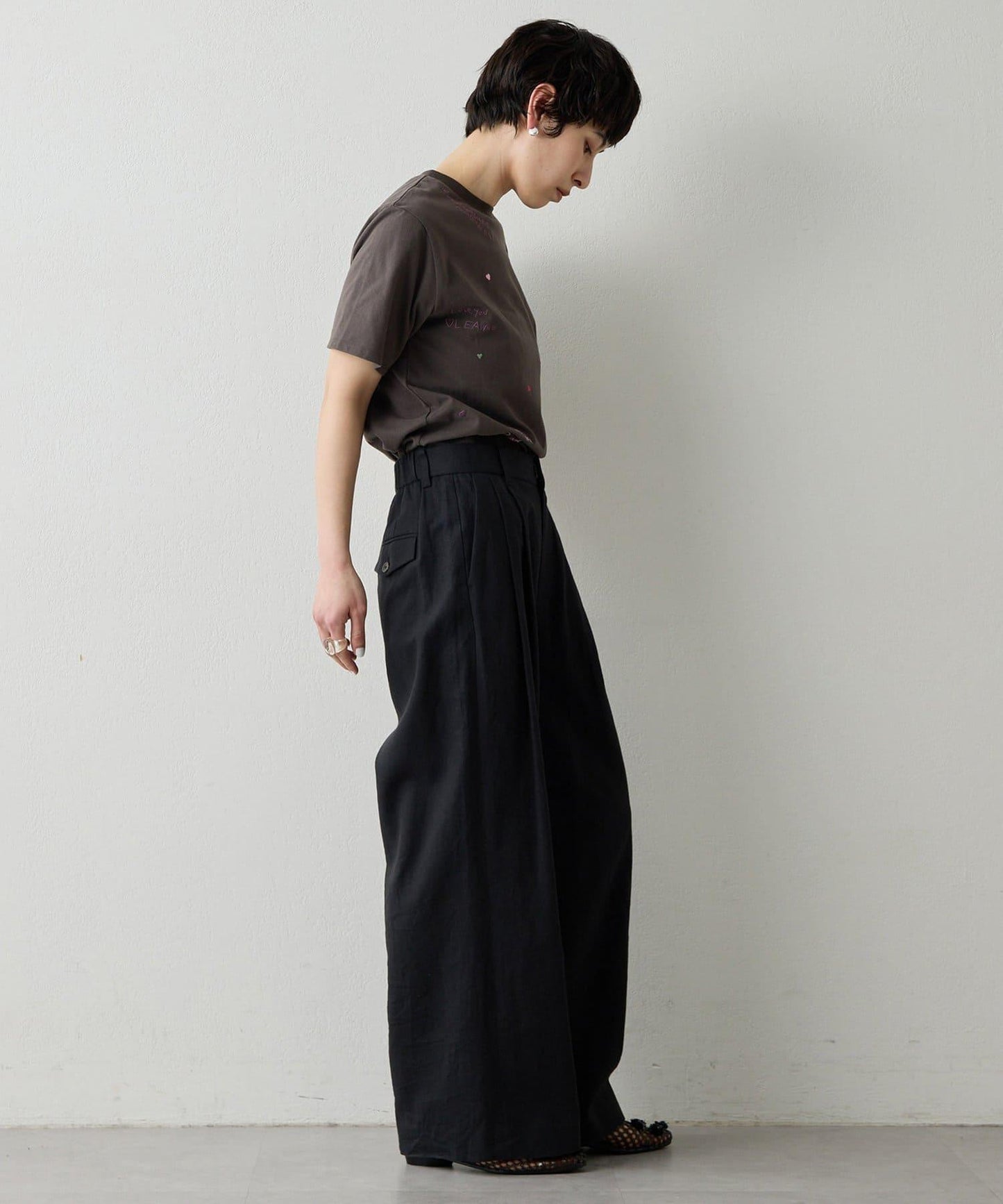 THE PAUSE 刺繡T恤