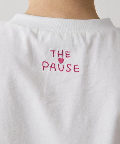 THE PAUSE 刺繡T恤