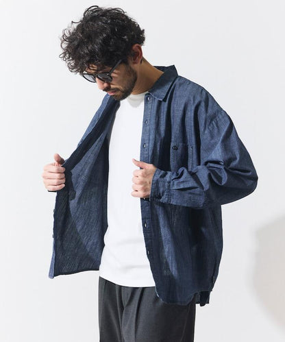 聯名 尚佈雷寬鬆工裝 長袖襯衫