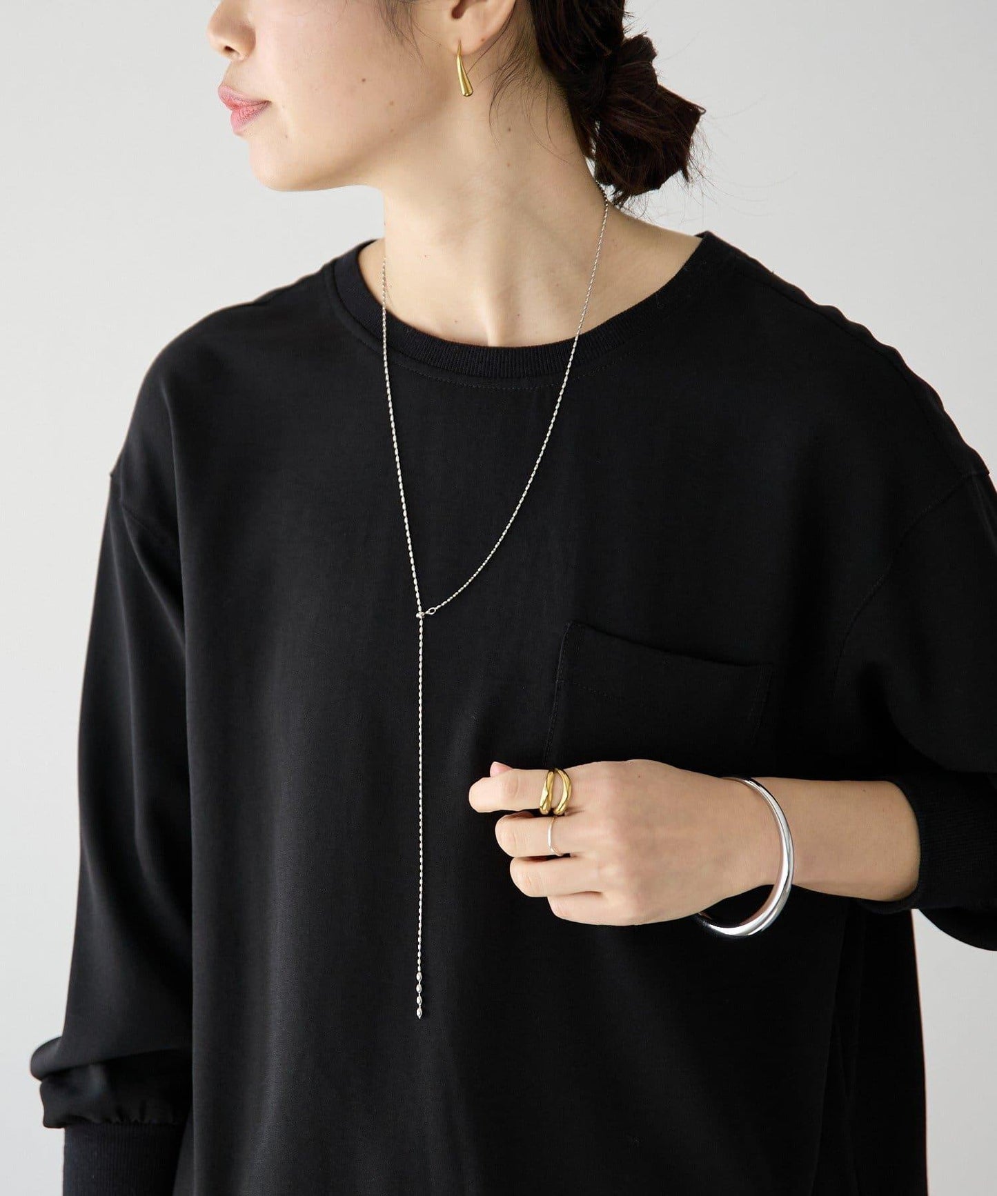 R.good 球形滑扣設計 Y字項鍊