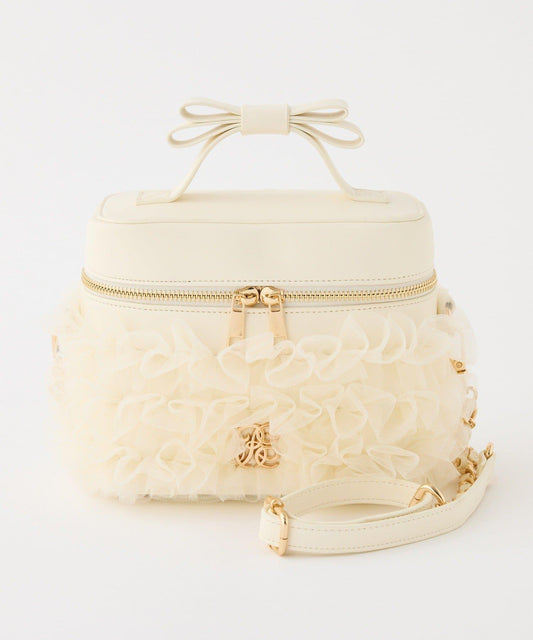 網紗荷葉邊 化妝包