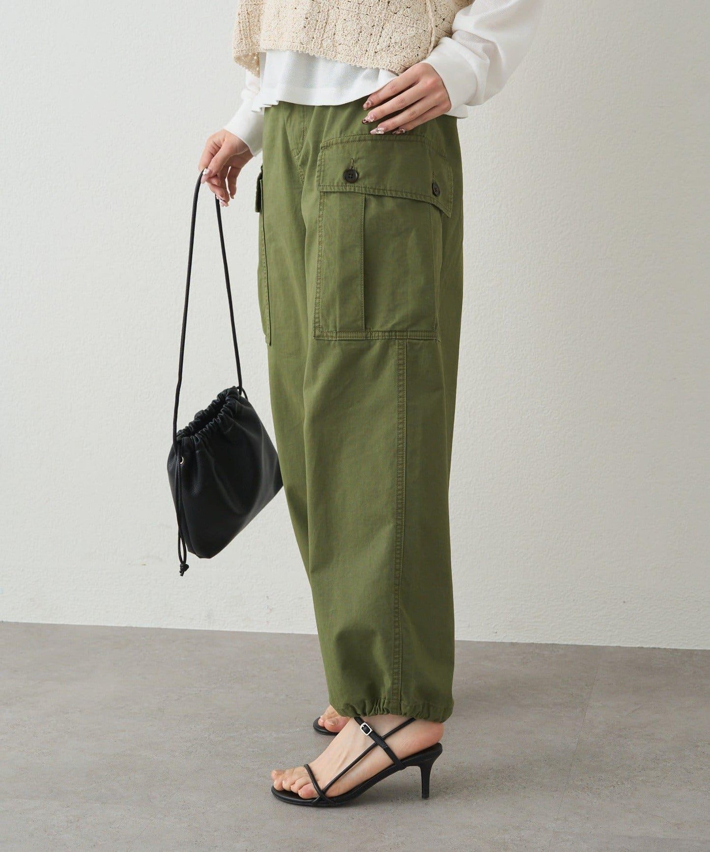 氣球廓形 工裝褲