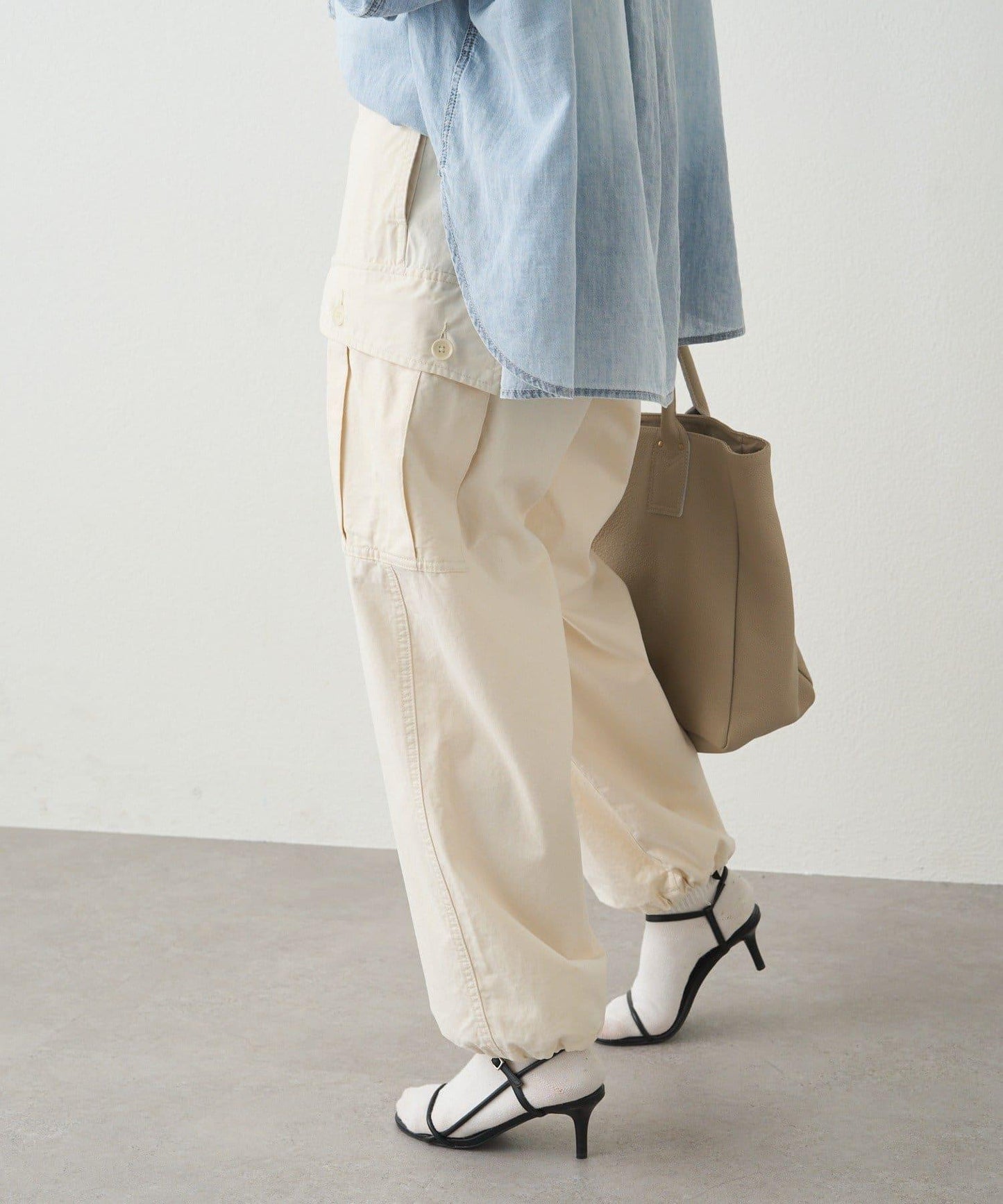 氣球廓形 工裝褲