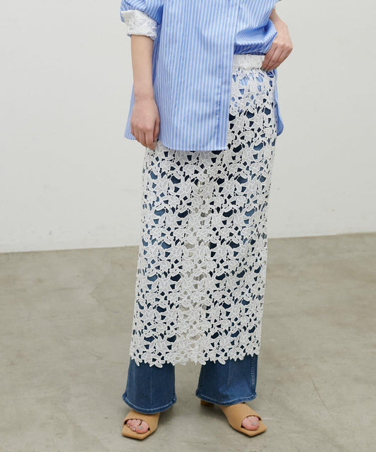 刺繡蕾絲 半身裙