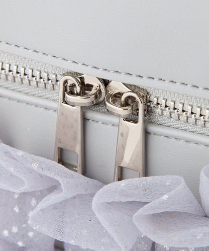 網紗荷葉邊 化妝包