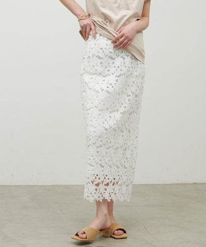 刺繡蕾絲 半身裙