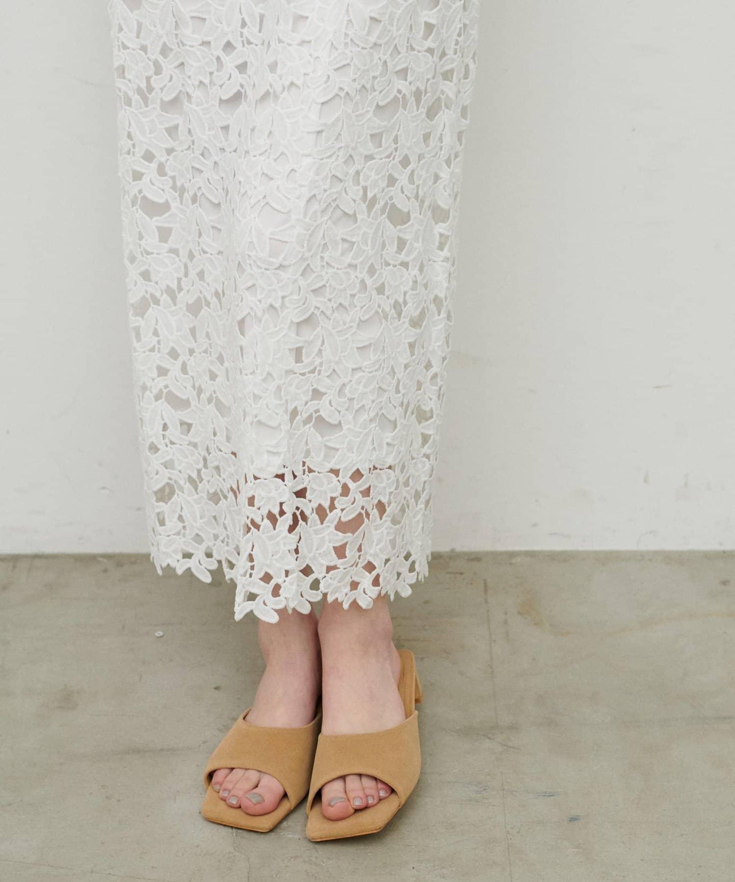 刺繡蕾絲 半身裙