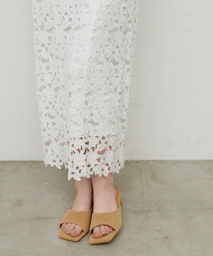 刺繡蕾絲 半身裙