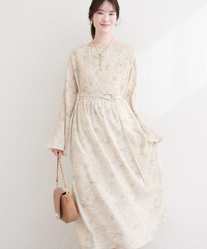 腰帶設計 百褶連衣裙