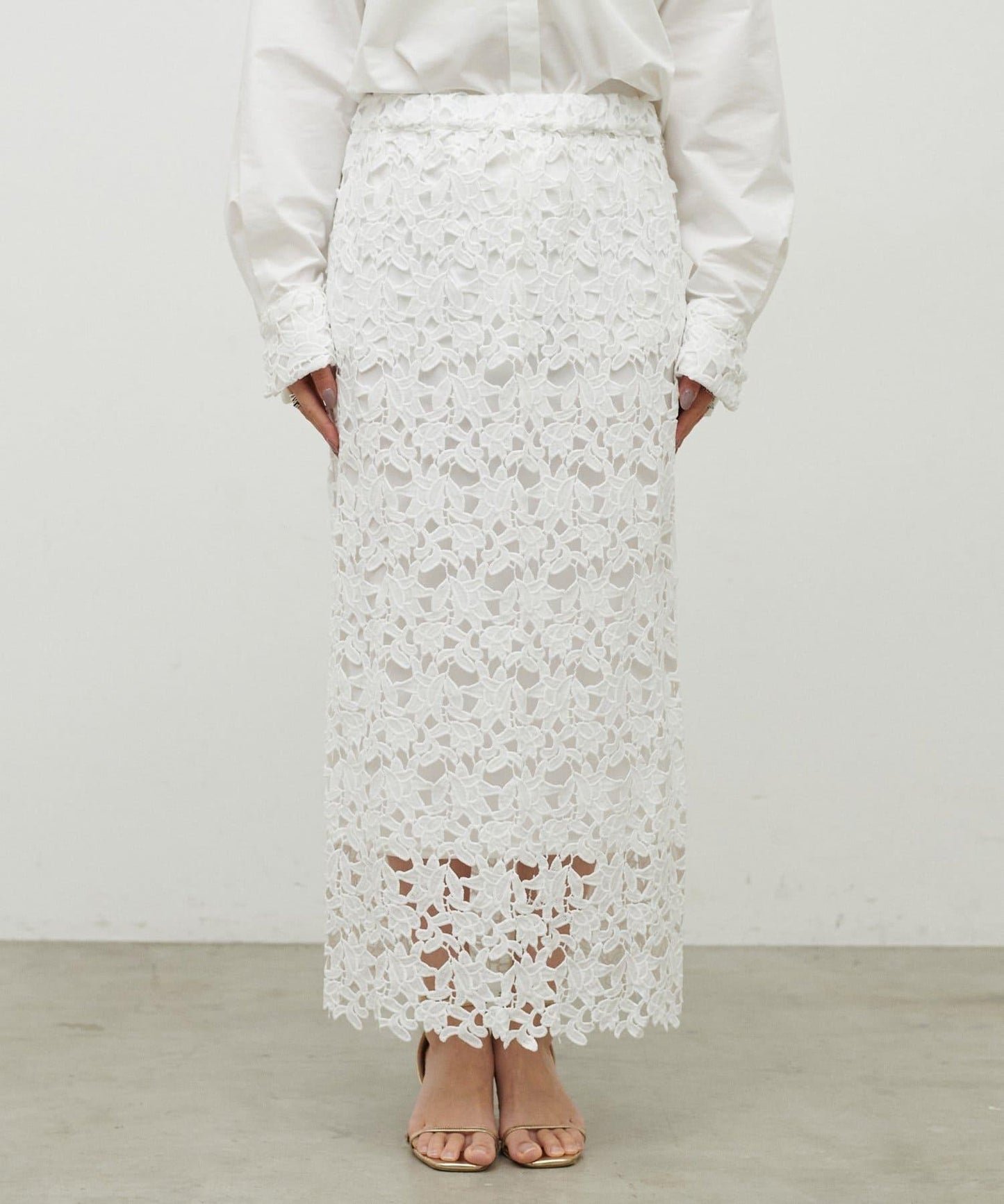 刺繡蕾絲 半身裙