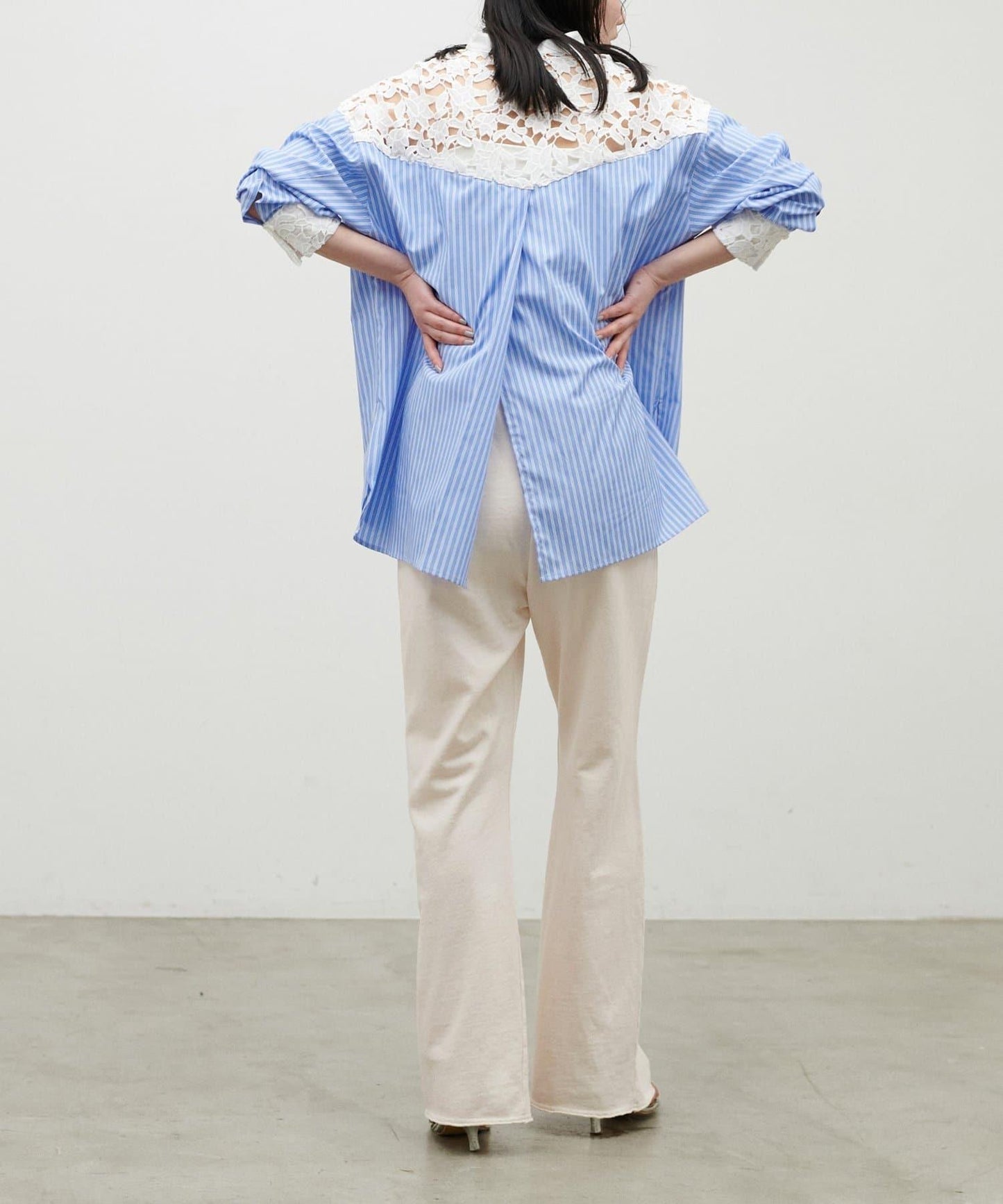 下襬喇叭 衛衣面料 衛褲