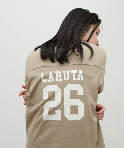 七分袖 2WAY logo設計 T恤